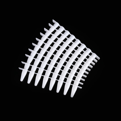 GP020804 PCR八联管，0.1ml，白色，八连管，环装锁扣