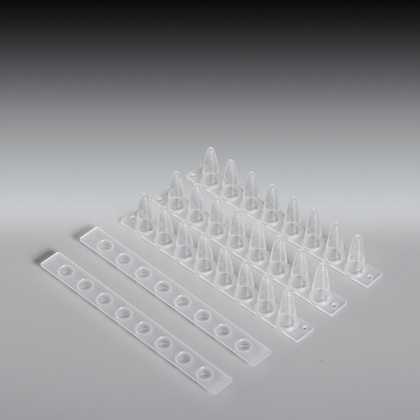 GP020806 PCR八联管，0.1ml， 透明，光学平盖，八连管，平板连接