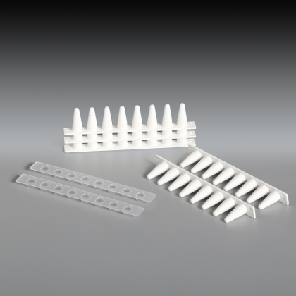 GP020807 PCR八联管，0.2ml，白色，光学平盖，八连管，平板连接