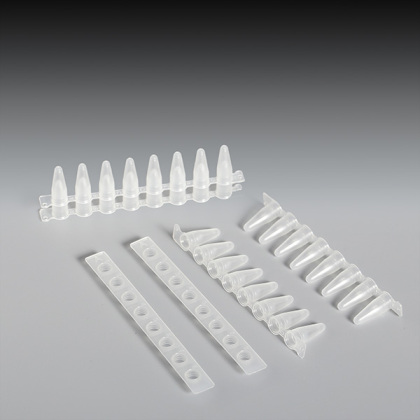 GP020812 PCR八联管，0.1ml， 磨砂，光学平盖，八连管，平板连接
