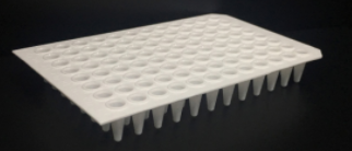 96孔荧光定量PCR板，100 μl白色，无裙边，双切角（A12，H12）(MQ50201)