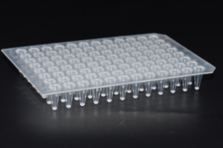 96孔荧光定量PCR板，100 μl透明，无裙边，双切角（A12，H12）(MQ50801)