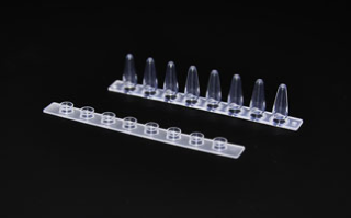 PCR八联管+盖，100 μl，透明 （MQ60901S）