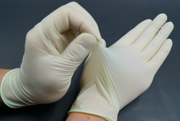 胶体燕麦涂层乳胶手套