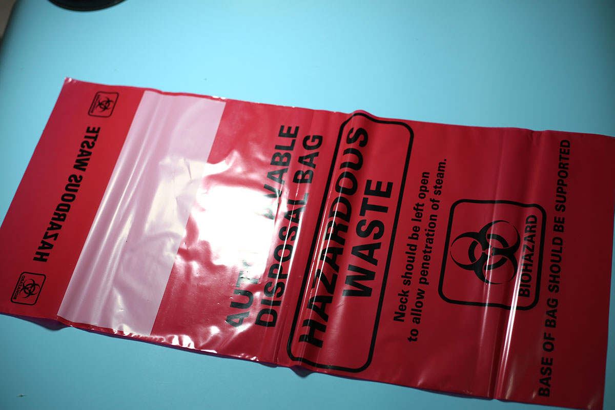 310*660mm生物危险品处理袋，红色